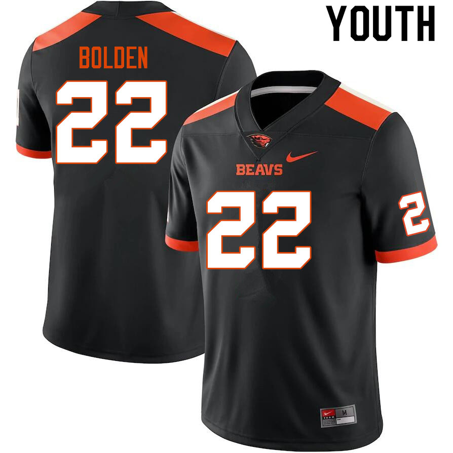 Youth #22 Silas Bolden Oregon State Beavers College Football Jerseys Sale-Black